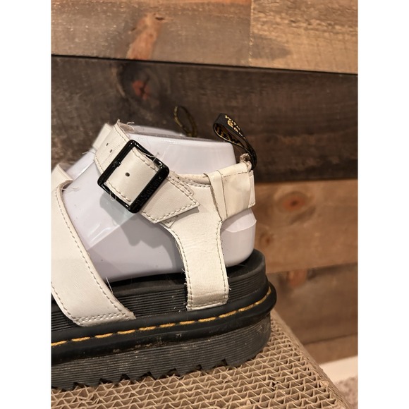Dr.‎ Martens Doc Blaire Sandals Womens Size 6 White Leather Strappy Gladiator - Picture 3 of 9